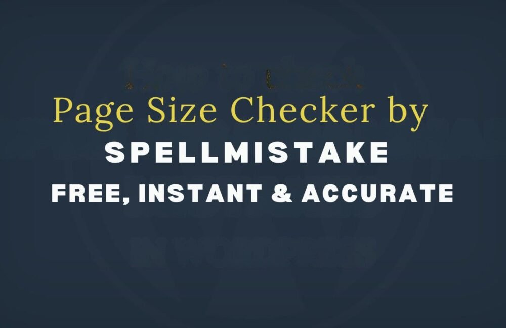Page Size Checker
