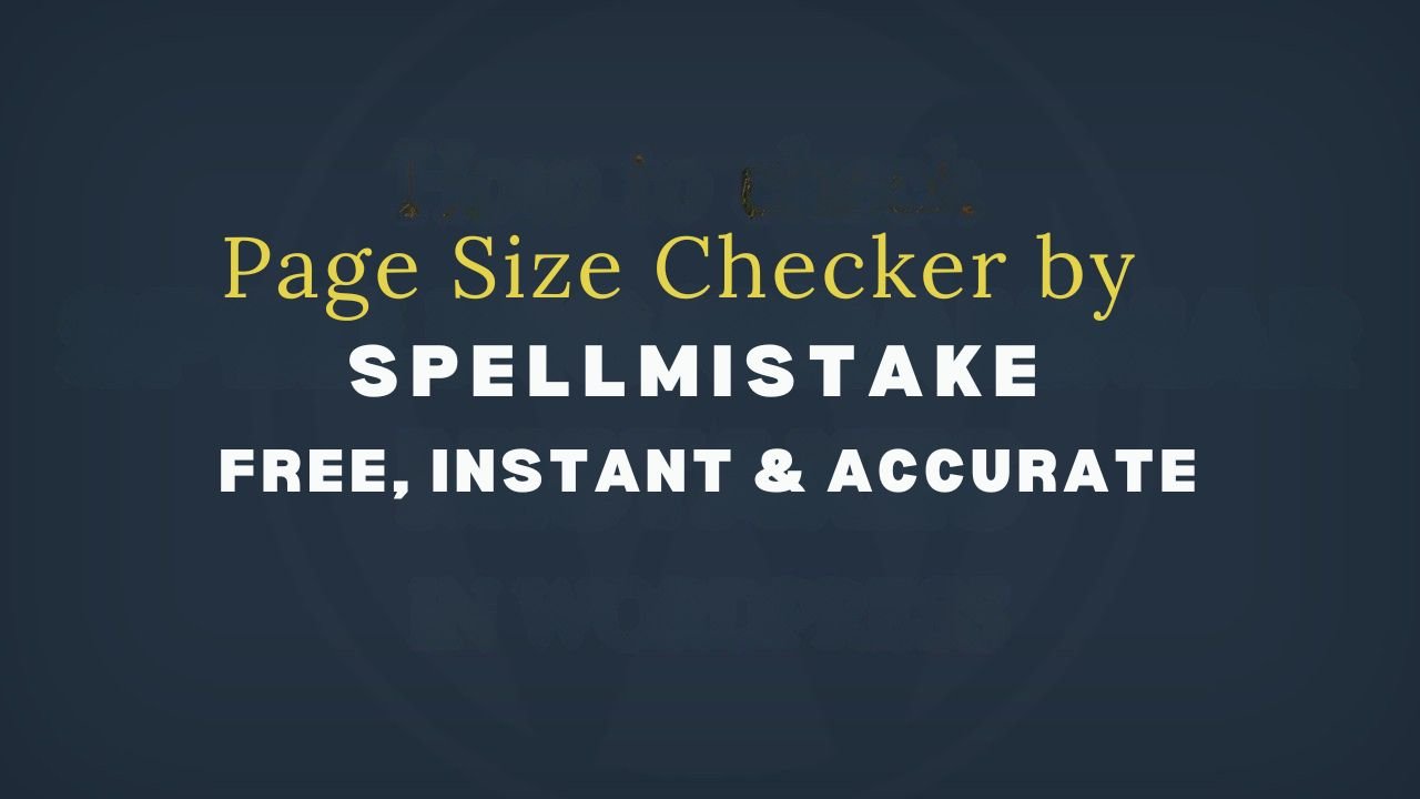 Page Size Checker